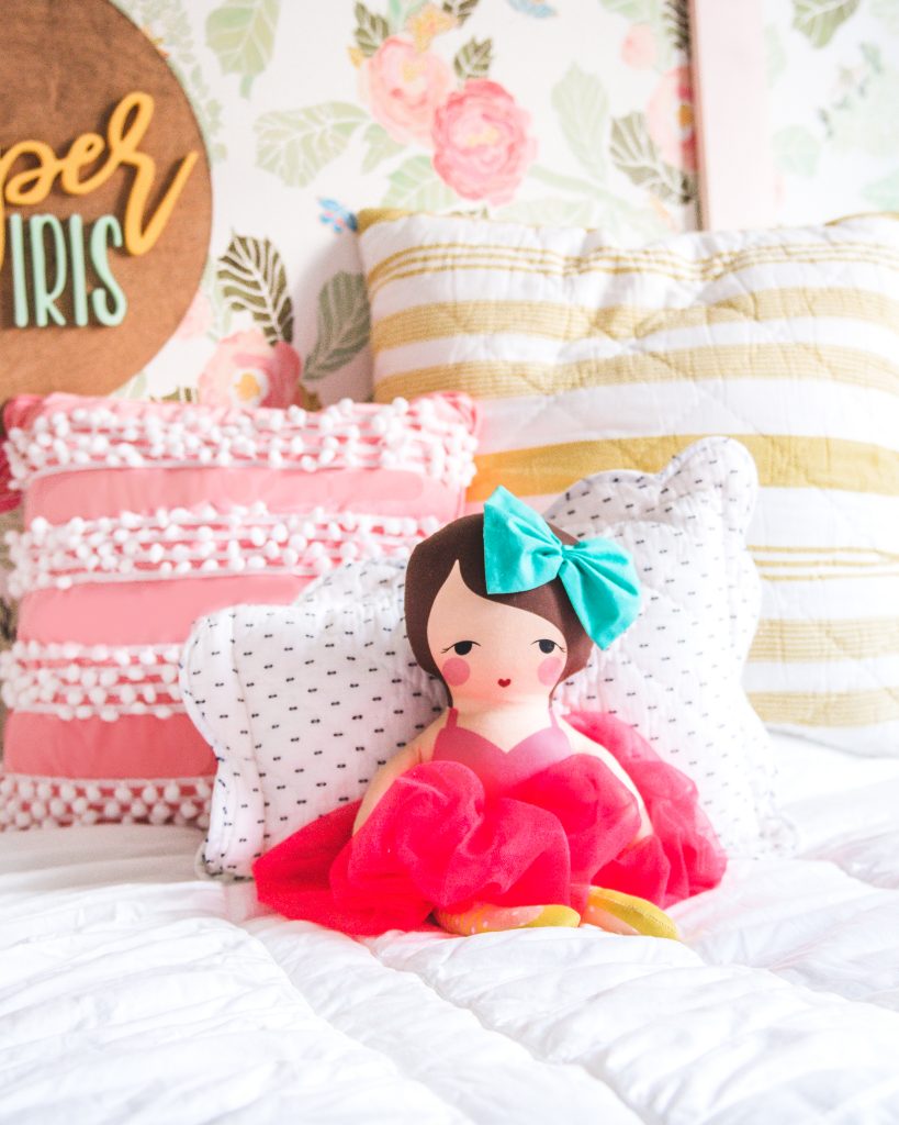 Girl bedroom ideas; all the details to make a whimsical and sweet "big" girl room to grow with my toddler. 