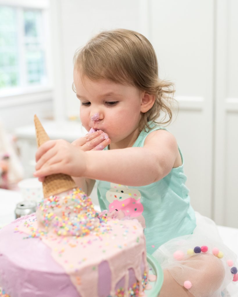 Melted Ice Cream birthday cake