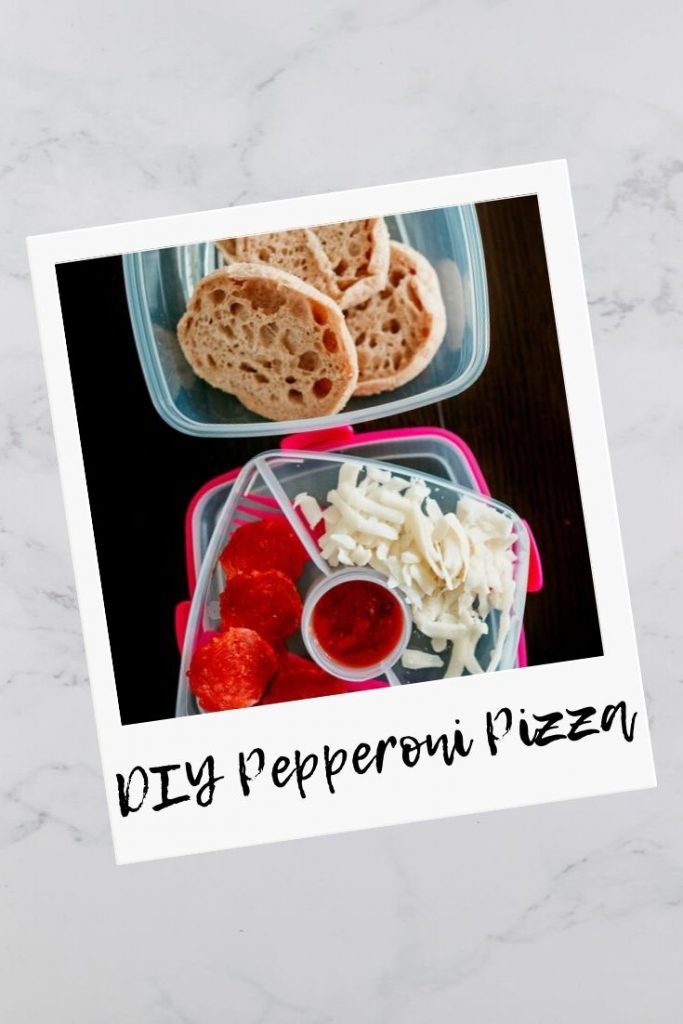 DIY Pepperoni Pizza; alternative to lunchables!