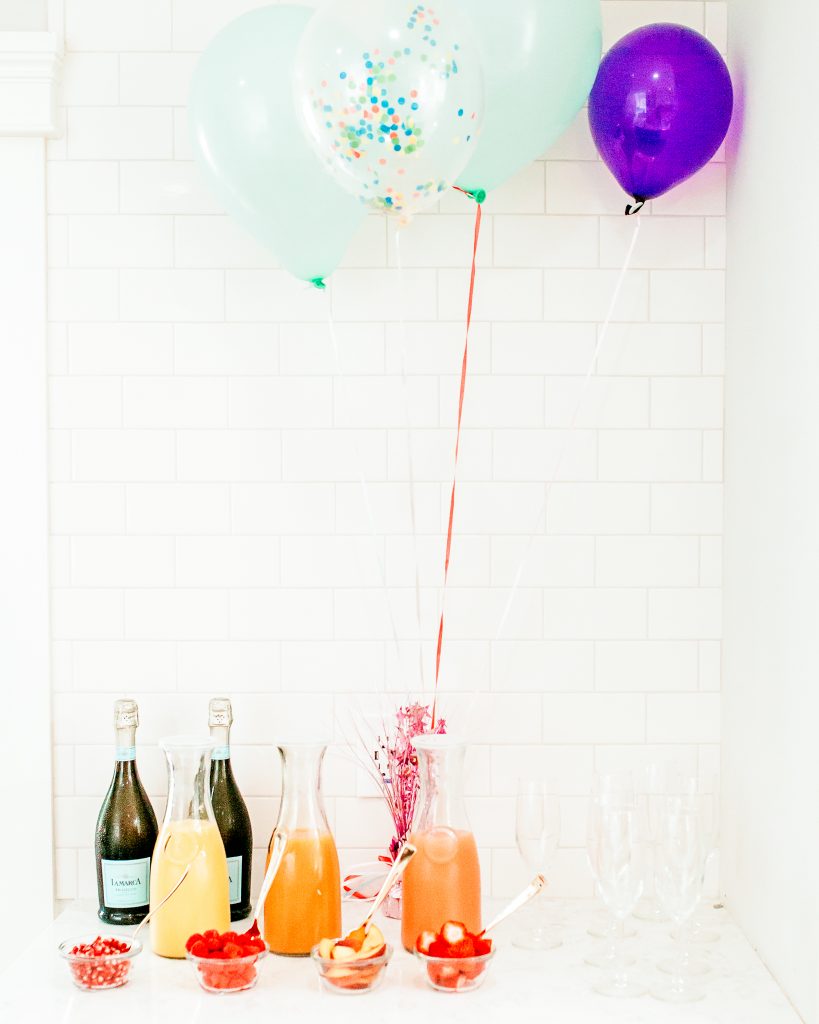 mimosa birthday bar