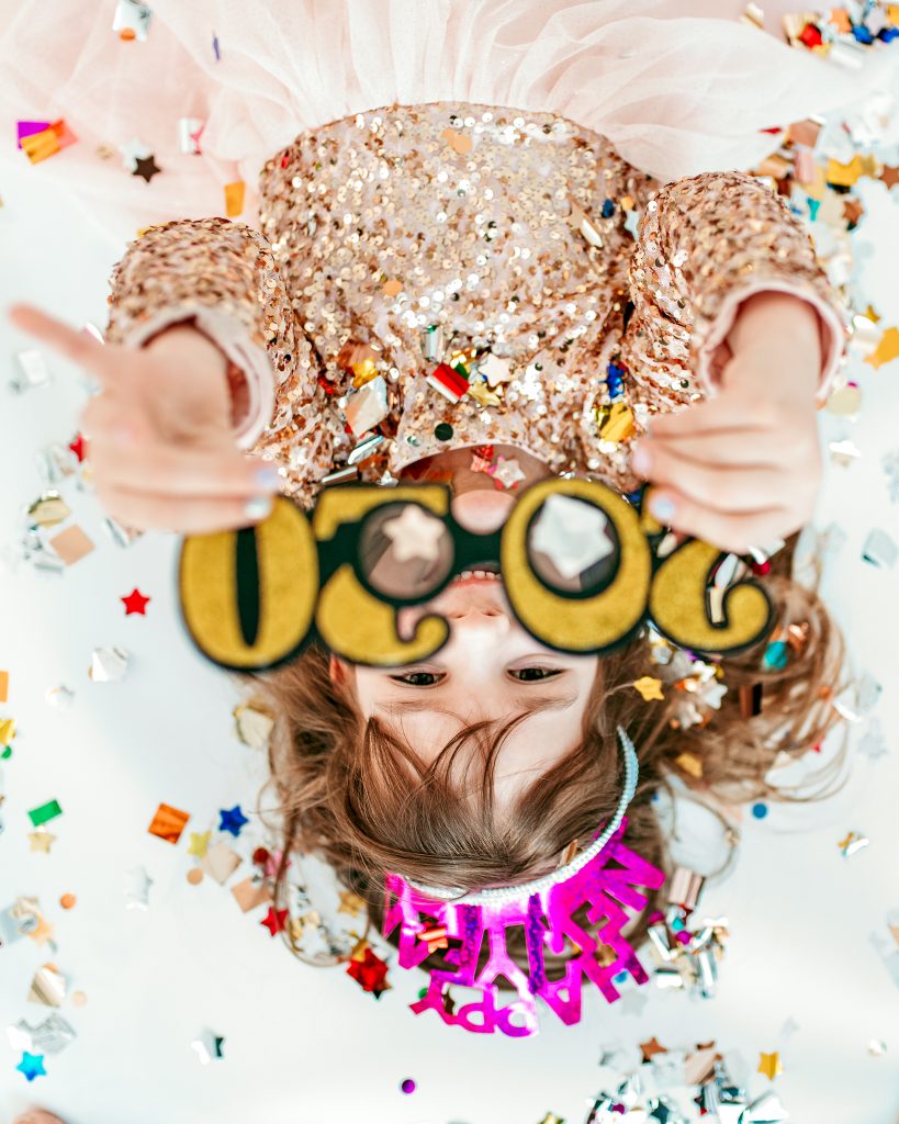 Happy New Year; Confetti Photoshoot