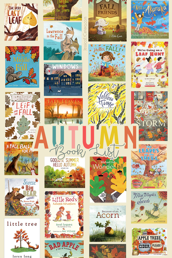Book list of favorite fall picture books for kids! 