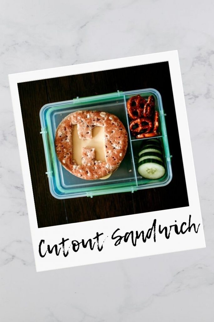 Cutout sandwich; a new spin on a classic lunch.