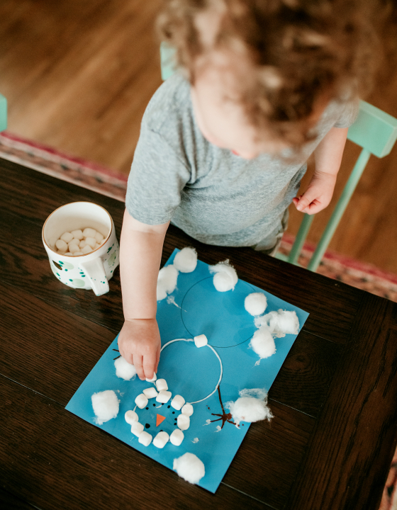 Marshmallow Snowman Craft