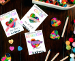Valentine Paper Roll Heart Stamps