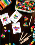 Valentine Paper Roll Heart Stamps