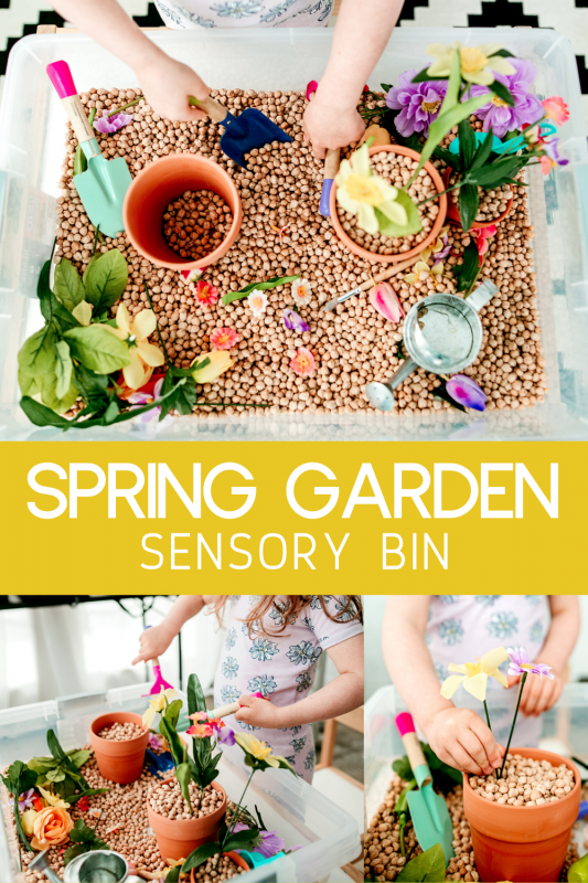 Spring Garden Sensory Bin » Spring Crafts & Activities