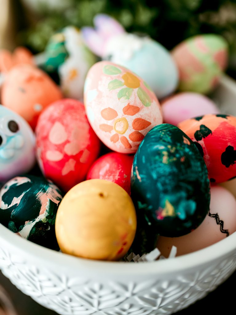 Hand painted Easter eggs 