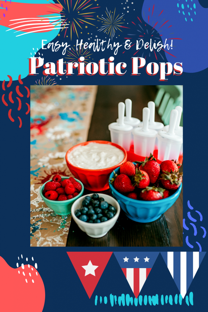 Enjoy this kid-friendly recipe for Red, White and Blue Fruit and Yogurt Popsicles! Healthy, easy, and delicious treat for Fourth of July.