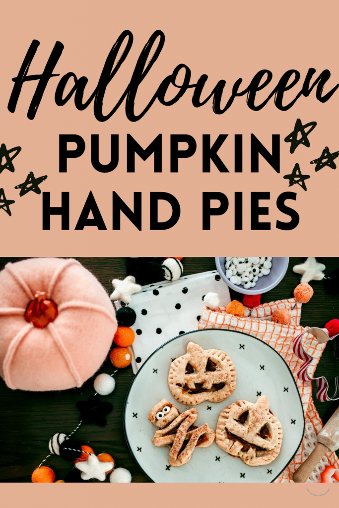 These are the cutest Halloween desserts !  Bake jack-o-lantern and mummy pumpkin hand-pies for a perfect fall dessert and Halloween snack! 
