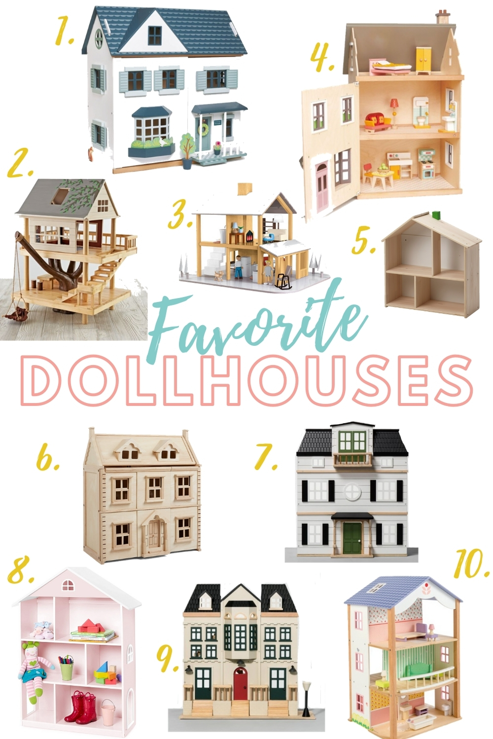 A collection of the best dollhouses! Perfect for Christmas lists or a DIY dollhouse! Check out these DIY tips for renovating your dollhouse