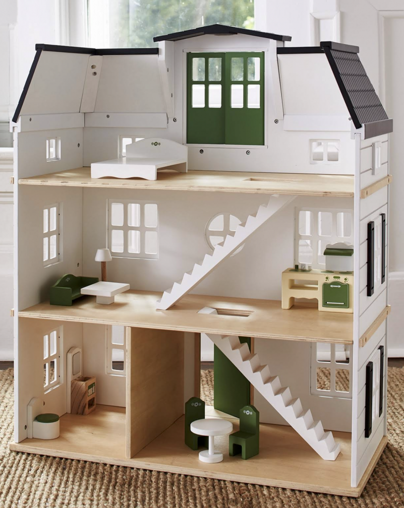 Hearth and Hand Dollhouse Makeover; come see my tips, sources, and a tour! DIY Chrsitmas gift 