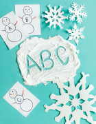 Build a Snowman Sticky Window