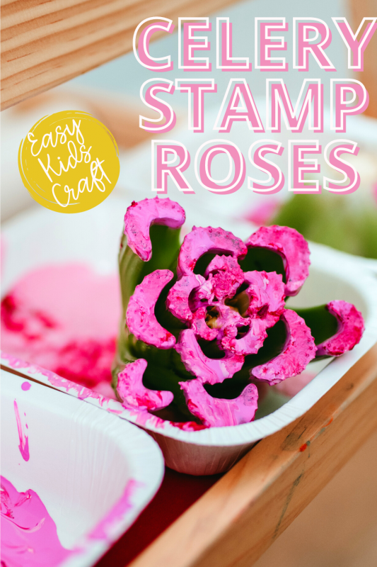 Flower Craft for Kids – Celery Stamp Roses