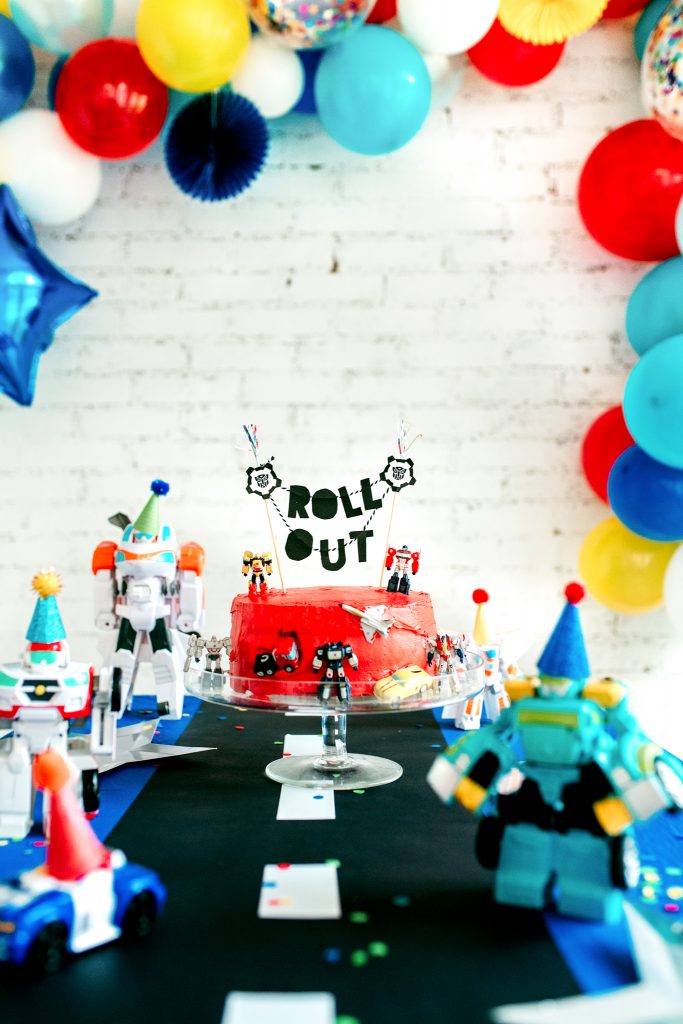 DIY cake topper for Transformer Birthday party