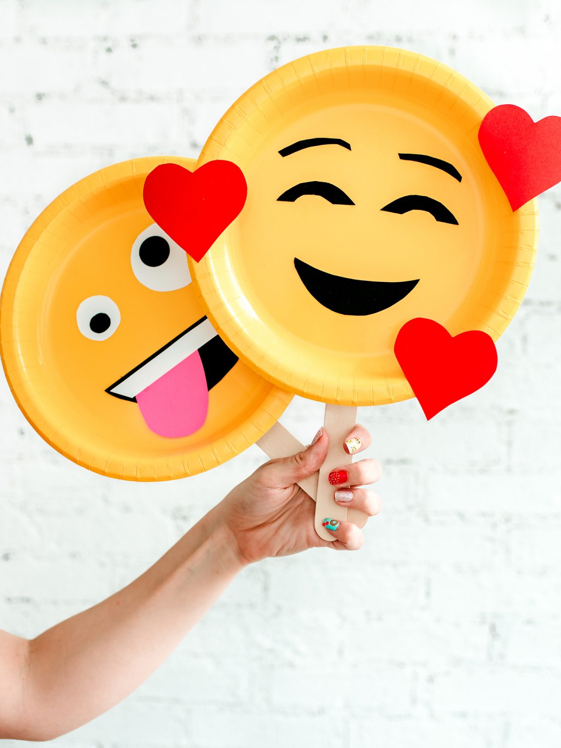 Paper Plate Craft for Kids: Emoji Masks » Crafts & Activities