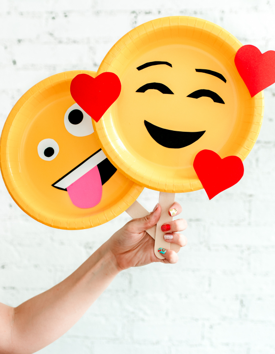 Paper Plate Craft for Kids: Emoji Masks