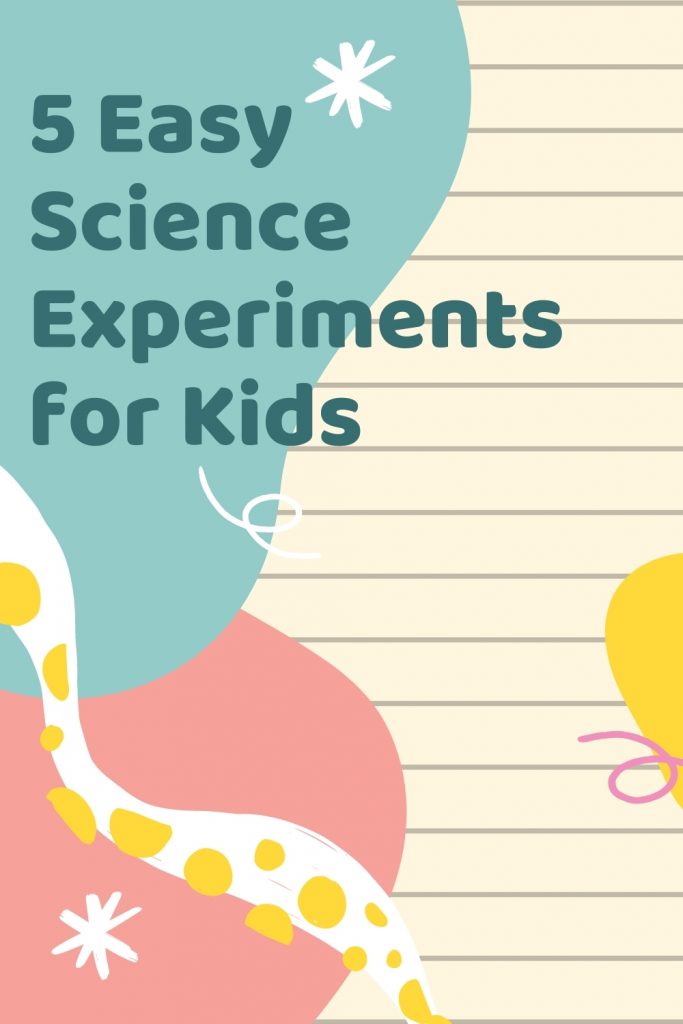 Learn through play with these 5 STEM activities for kids to do at home. Try one of these fun easy science experiments for kids! 