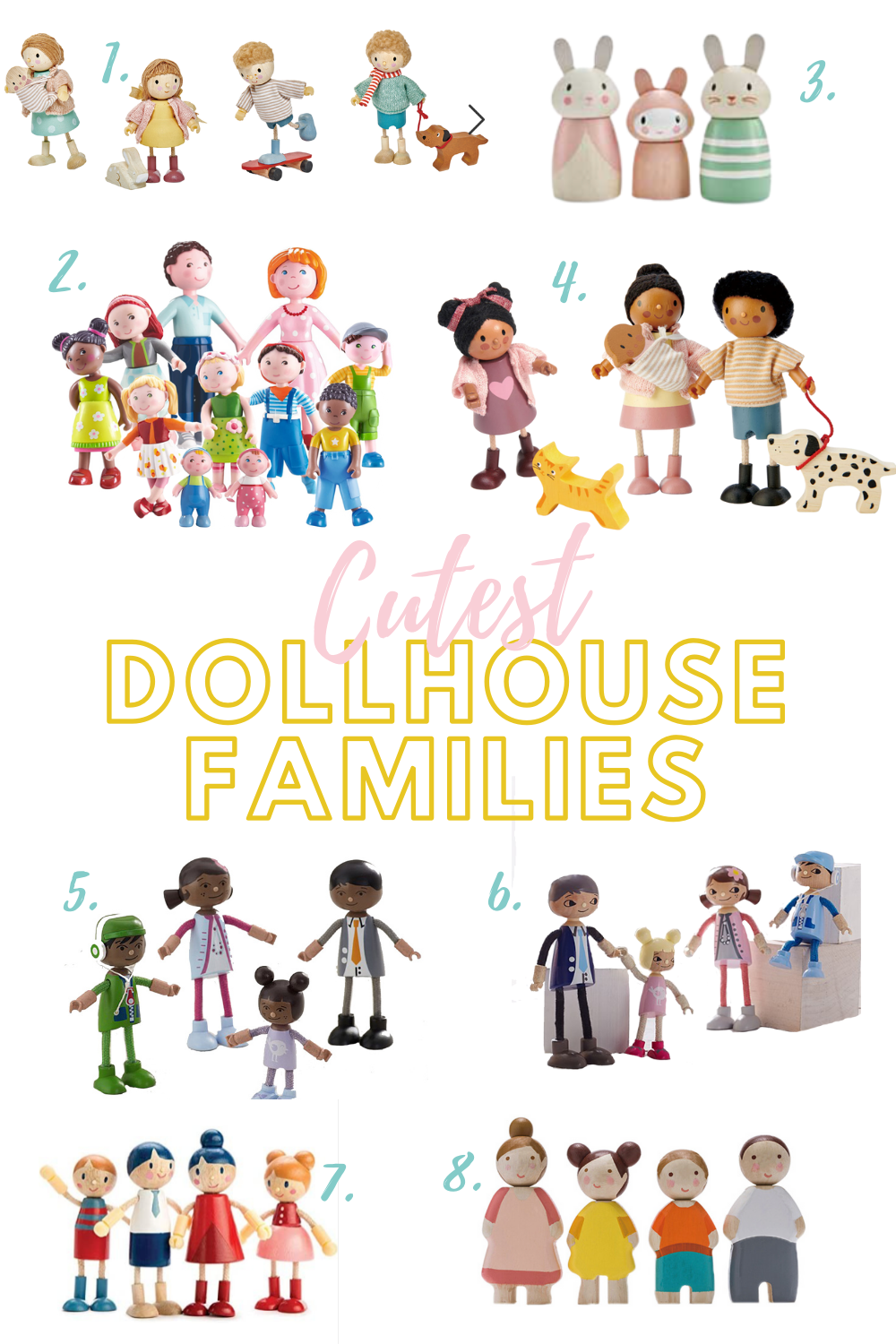 Looking for the cute dollhouse families? Check this out!! Cute and diverse dollhouse people for your dollhouse family. Check out these DIY tips for renovating your dollhouse