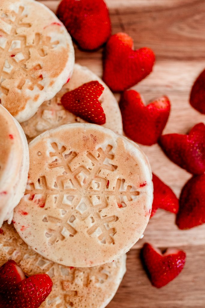 Add sprinkles to waffle batter and more easy tips for Valentine's Day breakfast! 