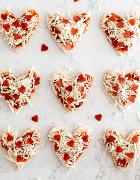 Heart Pizza – Valentine Family Dinner Ideas