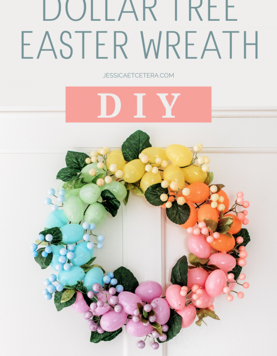 Dollar Tree Easter Wreath DIY