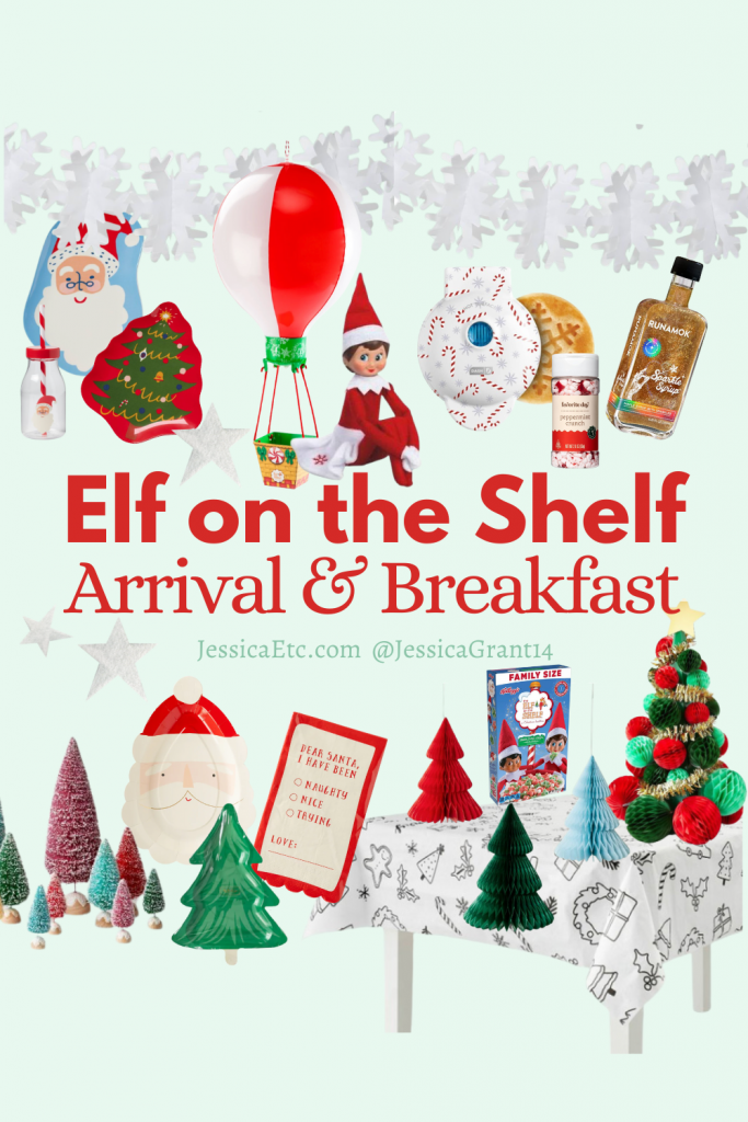 A magical Elf on the Shelf Arrival idea! Everything you need to plan a festive breakfast to welcome your Elf this Christmas!