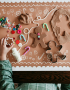 Santa Handprint Christmas Ornament