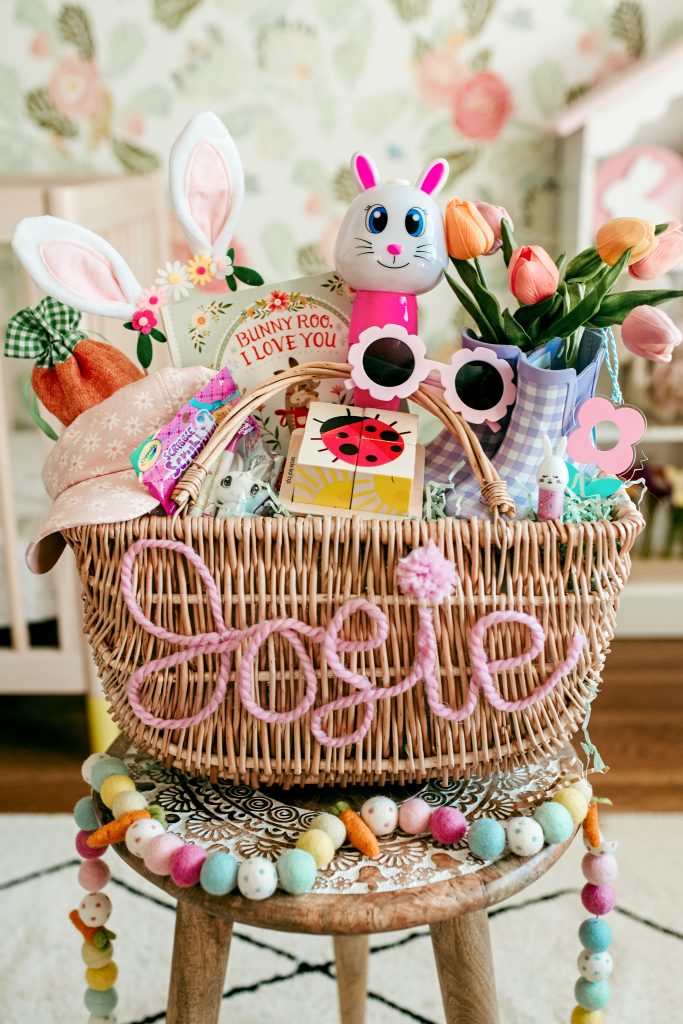 Ideas to make a cute toddler Easter basket filled with fun and functional items! 