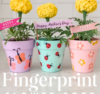 Fingerprint Art: Flower Pot Kids Craft