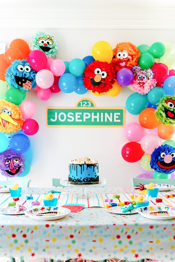 The cutest Sesame Street birthday party! Creative ideas for turning your space into a bright and colorful celebration for your little one inspired by Sesame Street!  
