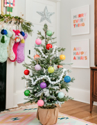 Watercolor & Salt Snowflake Art