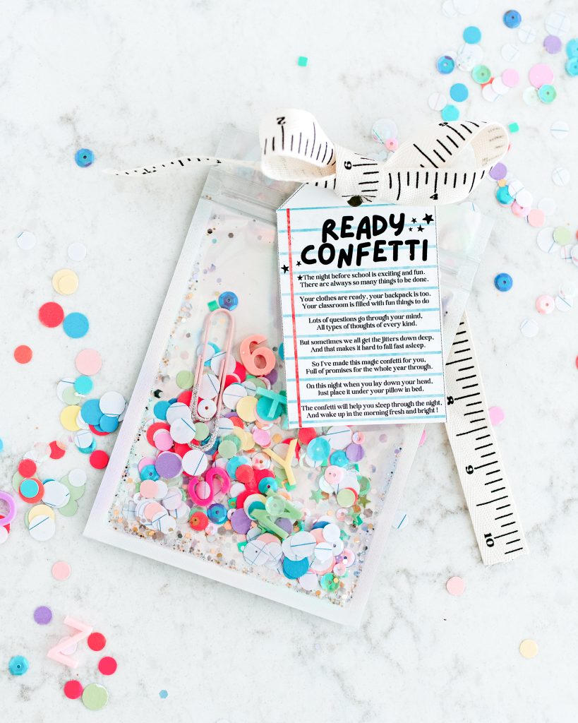 Ready Confetti : a special way to celebrate back to school and ease first day nerves ! 