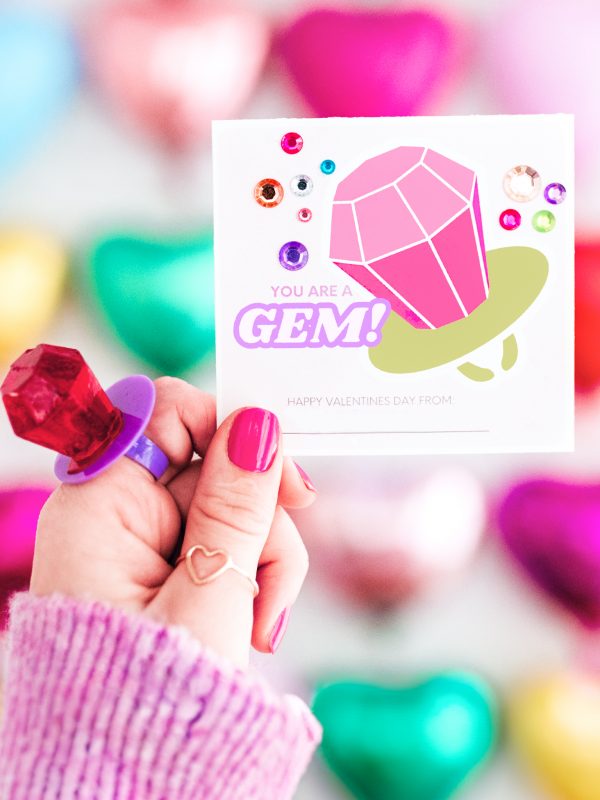 You Are a Gem- Valentines Printable