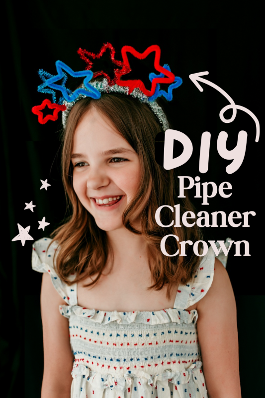 DIY Pipe Cleaner Crown 💫 Easy 4th of July Craft!