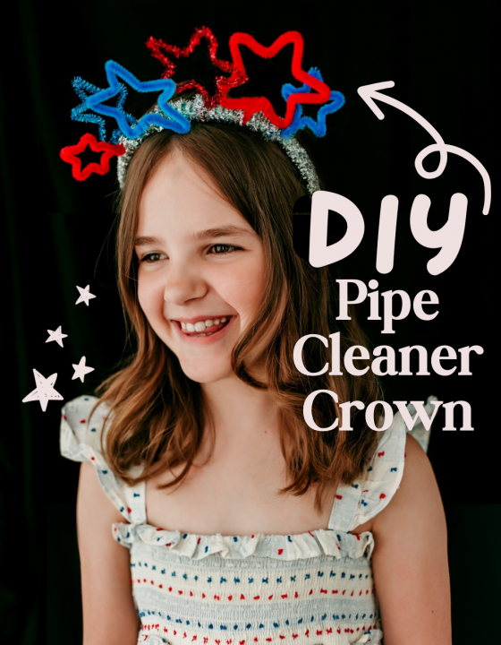 DIY Pipe Cleaner Crown 💫 Easy 4th of July Craft!