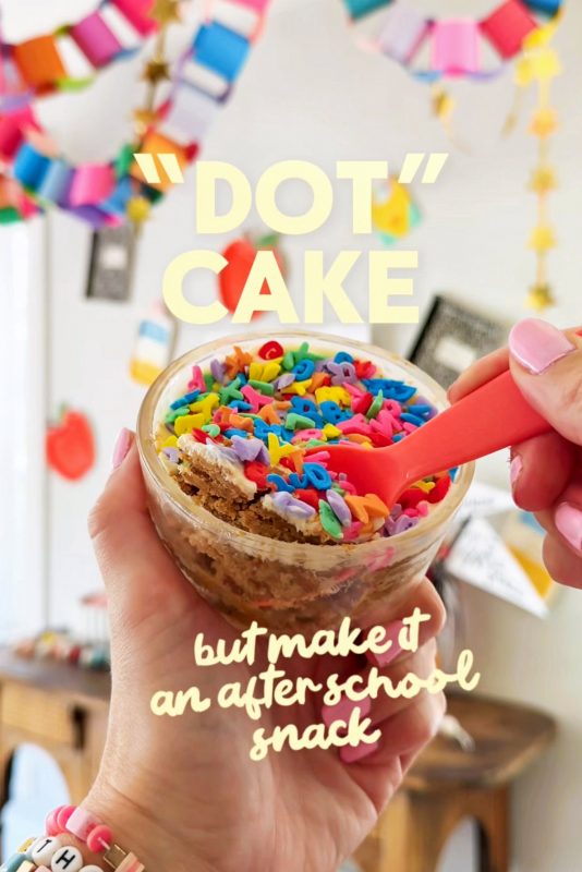 After-School Snack “Dot” Cakes: Apple Carrot Zucchini Spice Cake with Cream Cheese Frosting