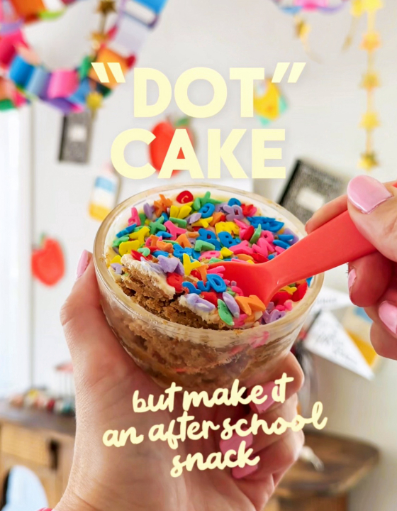 After-School Snack “Dot” Cakes: Apple Carrot Zucchini Spice Cake with Cream Cheese Frosting